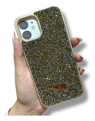 Funda De Swarovsk-i Para Iphone Dorado Oscuro Iphone 15 Pro
