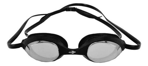 Óculos De Natação Snap Mormaii Leve Resistente Com Ventosas Cor Preto/espelhado Tamanho Un