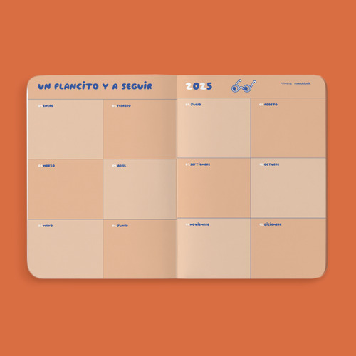 Agenda 2025 Cosida Stickers Verde - Monoblock
