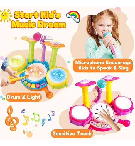Juguete Musical De Batería For Niños