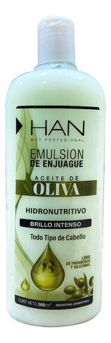 Han Enjuague +mascara + Crema De Peinar Oliva Antifrizz