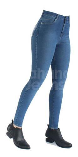 Pantalon Jean Chupin Elastiz Apliques Tacha | Nahana (67347)