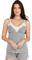 Comprar Kit 2 Baby Doll Viscolycra E Renda Sensual Luxo Short Doll