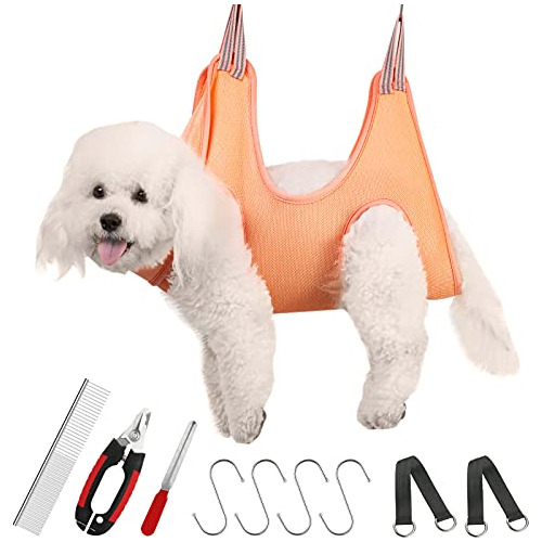 Guzekier Pet Dog Grooming Hammock Harness For Cats  Xhh23