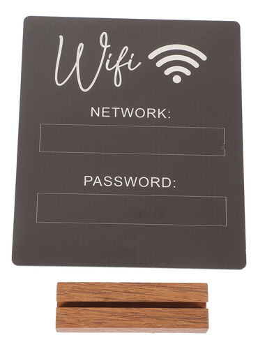 Soporte Para Contraseñas Wifi, Letrero Acrílico