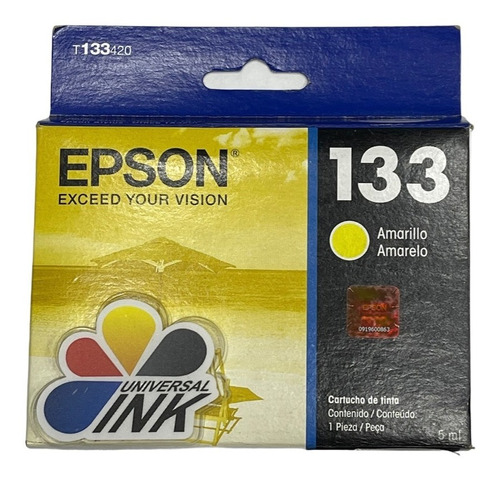 Cartucho Epson 133 Amarillo(yellow) Original