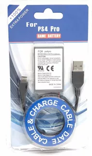 Bateria Joystick Playstation 4 Ps4 Pro + Cable Usb