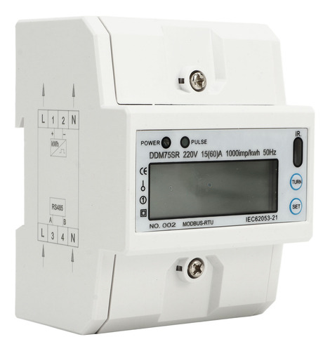 Vatímetro Digital Lcd Kwh Medidor De Energía Eléctrico Monof