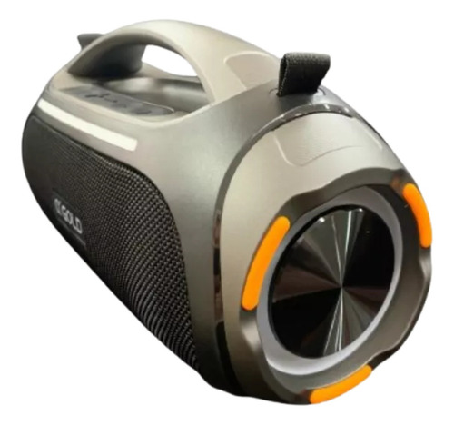Caixa De Som Potente Sem Fio Impermeável Bluetooth 60w Agold Cor Preto 127/220v