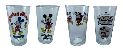 Vasos De Colección Mickey Mouse Disney 4 Piezas
