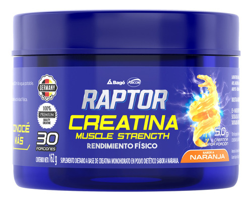 Raptor Creatina - Sabor Naranja