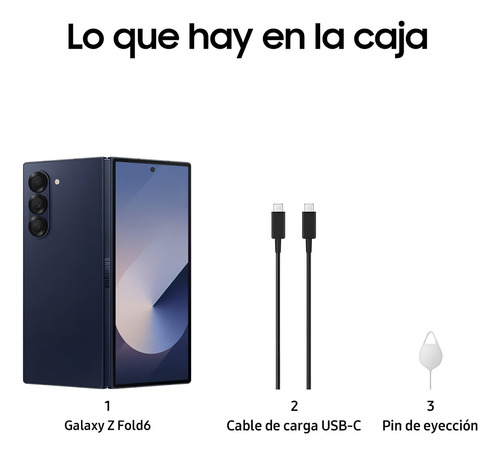 Samsung Galaxy Z Fold6 Dual Sim 256 Gb 12 Gb Ram Azul Marino