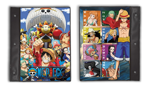 Carpeta Escolar N3 2 Tapas One Piece M05 Anime