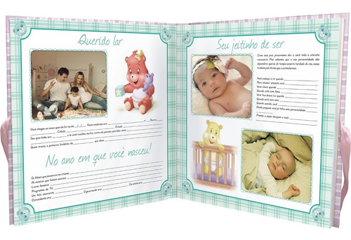 Livro De Recordações Do Bebê Para Menina Album Do Bebê