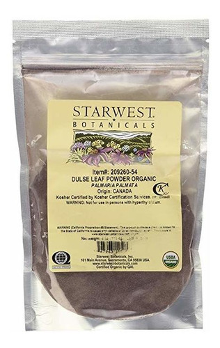 Starwest Botanicals Organic Dulse Polvo De Hoja - 4 Oz (113 