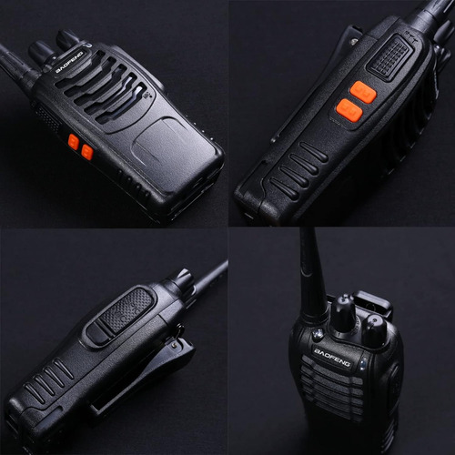 2 Radios Uhf Baofeng Bf-888s Con Auricular, Juego De 2 Manos