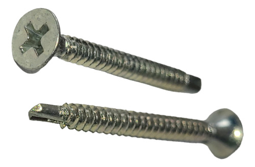 Tornillo Volcanita Punta Broca Zinc 6×2 - 100und