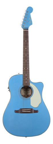 Guitarra acústica Fender California Sonoran SCE para diestros lake placid blue brillante