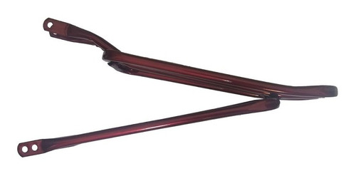 Imagem 2 de 3 de Bagageiro Garupa Traseiro Bike Aro 24e26 Aço Vermelho Verniz