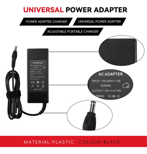 Cargador De Adaptador De Corriente Universal Crystally-19v 4