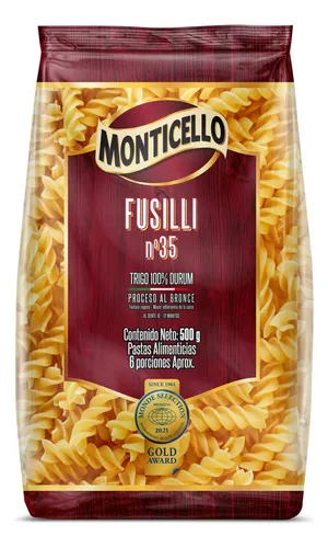 Fusilli Monticello X 500 Gr
