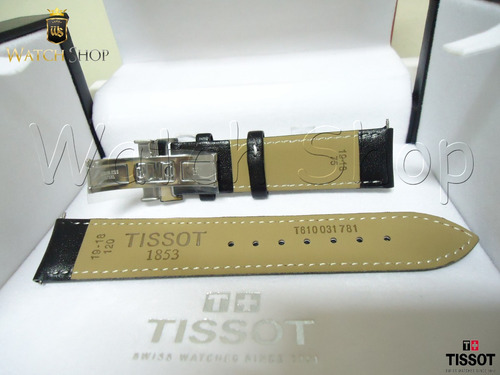 Pulseira De Couro Tissot Prs200 T067 19mm L /branca Original