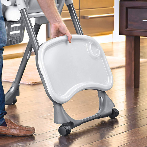 Imagen 7 de 7 de Chicco Silla Alta Polly 2 En 1 Nottingham, Color Gris