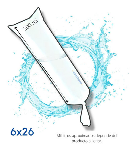 Imagen 2 de 4 de 1 Kg Bolsa De Polietileno Natural 6x26 Para Bolis Cal 180