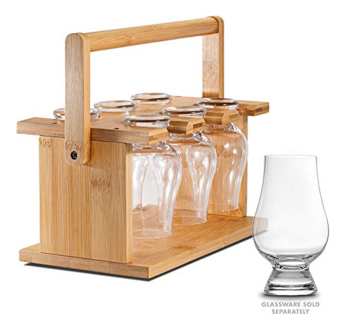 Soporte Para Vasos De Whisky De Bambú Cairncaddy - Soporte Y