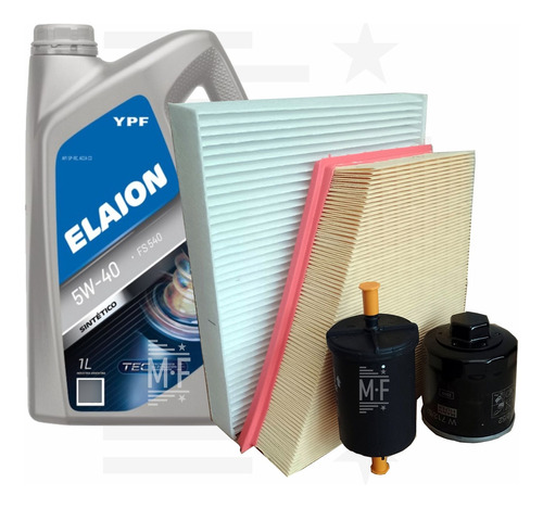 Kit 4 Filtros + 4 L Aceite Elaion F50 Gol Trend/voyage