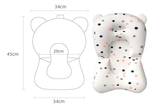 Cojin Para Bañera Bebé Más Gorro De Ducha Para Bebé Set De
