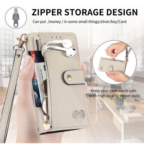 Funda Piel Tipo Cartera Para Motorola G62 60 53 54