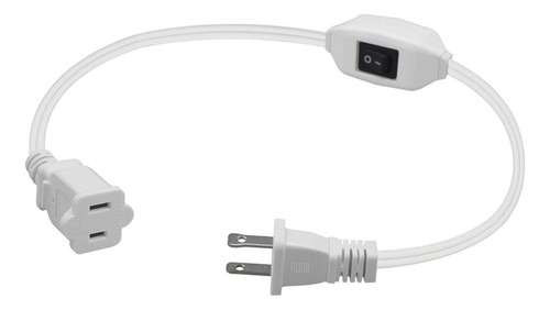 Cable De Extensión De 12,6 Con Interruptor, Enchufe De Ca