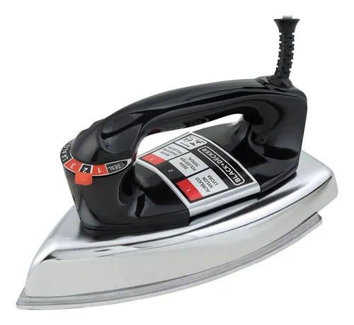 Ferro De Passar Roupa A Seco Black + Decker Com Base De Alumínio ...