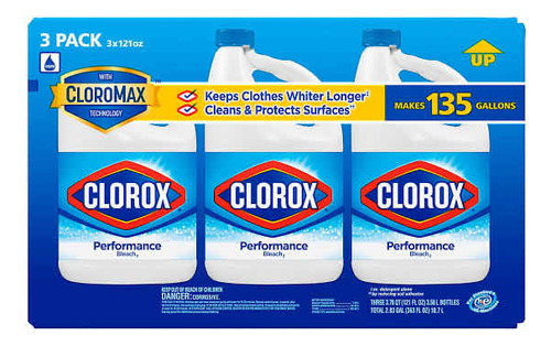 Clorox 3 Pack 10.7 Litros Importado Cloromax Technology