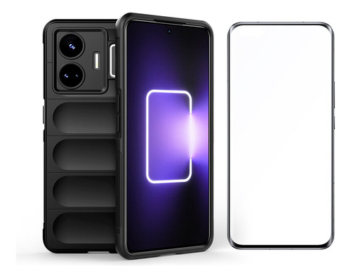 Funda Para Realme Gt Noe 3 5 240w Caucho Tener Membrana Vidr