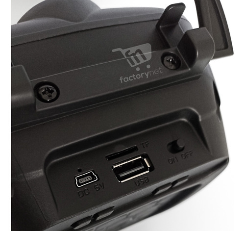 Mini Parlante Portátil Bluetooth Radio Aux Luz Led
