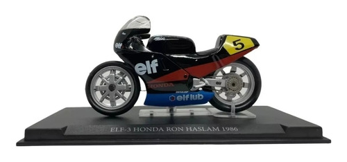 Moto D Colección Elf-3 Honda Ron Haslam Año 1986 Escala 1:24