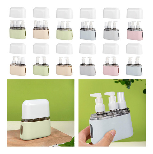 Botellas De Viaje Para Artículos De Tocador 4 Piezas Verde