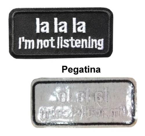Parche I´m Not Listening Playeras, Mxnso-001, 1 Parche, Lala