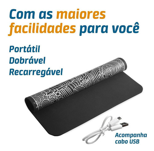 Tapete Pulso Elétrico Pés Ems Almofada Magnético Relaxante