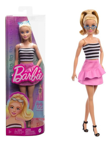 Muñeca Mattel Barbie Fashionistas, 65 Aniversario, Hrh11