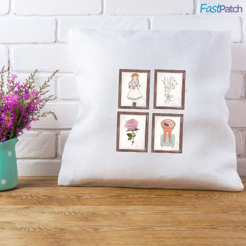 Aplique Quadros Anne Patch Termocolante Para Roupas