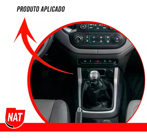 Manopla Câmbio Chevrolet S10 2012 Até 2018 Cromado 6 Marchas