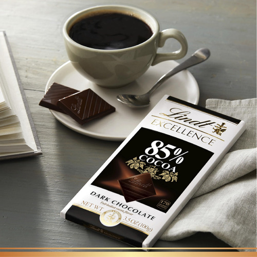 Chocolates Oscuros Lindt Excellence 85% Cacao 100 Gramos Pac