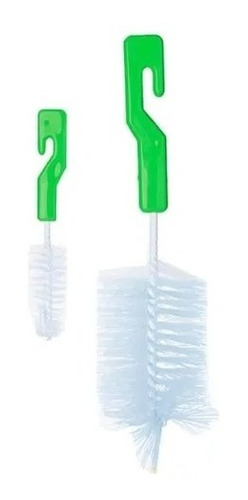 Imagen 1 de 6 de Cepillo Limpia Mamadera Vaso X 2 Medidas Oferta