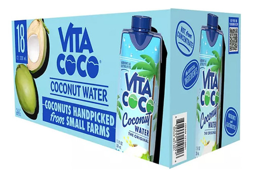 Agua De Coco Vita Coco 18 Pack Importado