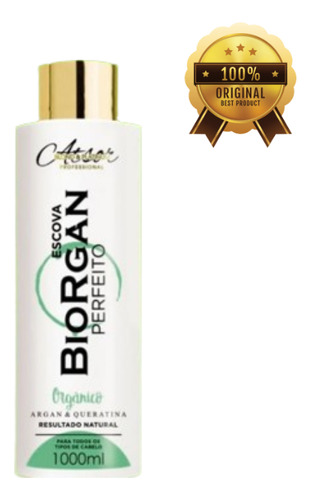 Escova Progressiva Sem Formol 1lt Biorgan 100% Liso Atsor