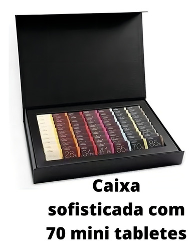 Caixa Intensidade Premium 350g Chocolate Cacau Show Com 70un