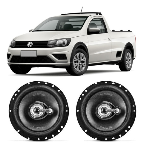 Alto Falante Vw Saveiro G7 2017 A 2020 Bravox 120w Rms